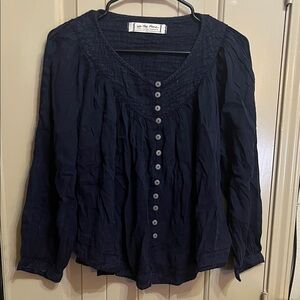 We The Free Midnight Blue Blouse